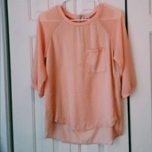 Pimkie Blouse 3/4 sleeve Peach